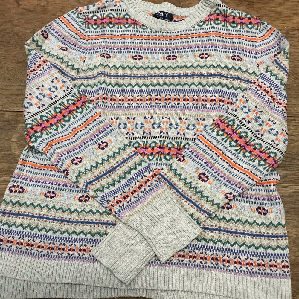 Chaps Cotton Blend Pullover Sweater